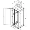 Szafa stojąca Triton RMA-42-A82-CAX-N1 42U 800kg Szara