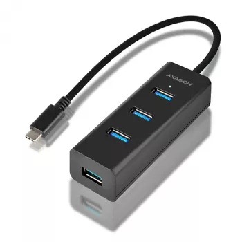 Axagon HUE-S2C koncentrator interfejsu USB 3.2 Gen 1 (3.1 Gen 1) Typ-A 5000 Mbit/s Czarny