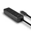 Axagon HUE-S2C koncentrator interfejsu USB 3.2 Gen 1 (3.1 Gen 1) Typ-A 5000 Mbit/s Czarny