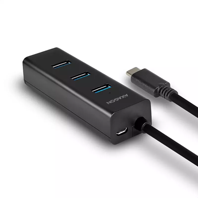Axagon HUE-S2C koncentrator interfejsu USB 3.2 Gen 1 (3.1 Gen 1) Typ-A 5000 Mbit/s Czarny