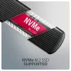 AXAGON EEM2-SC zewnętrzna obudowa USB-C 10Gbps beznarzędziowa metalowa na dysk M.2 NVMe SSD, pojedyncza zatoka, szara