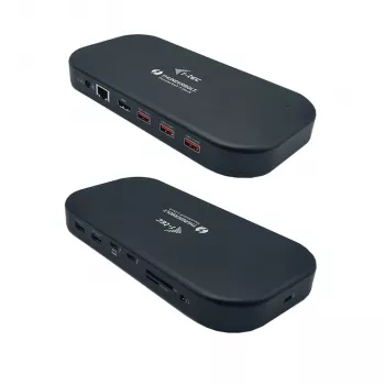 i-tec Thunderbolt 3/USB-C Dual 4K Docking Station + Kabel USB-C na DisplayPort (1,5 m) + Power Delivery 60 W