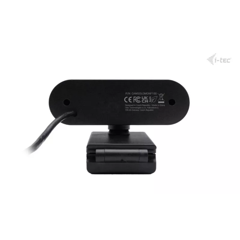 Kamera internetowa ITEC SOLOMON 100 1080p, 2 MP, Full HD 1920×1080, USB, uchwyt zaciskowy, czarna