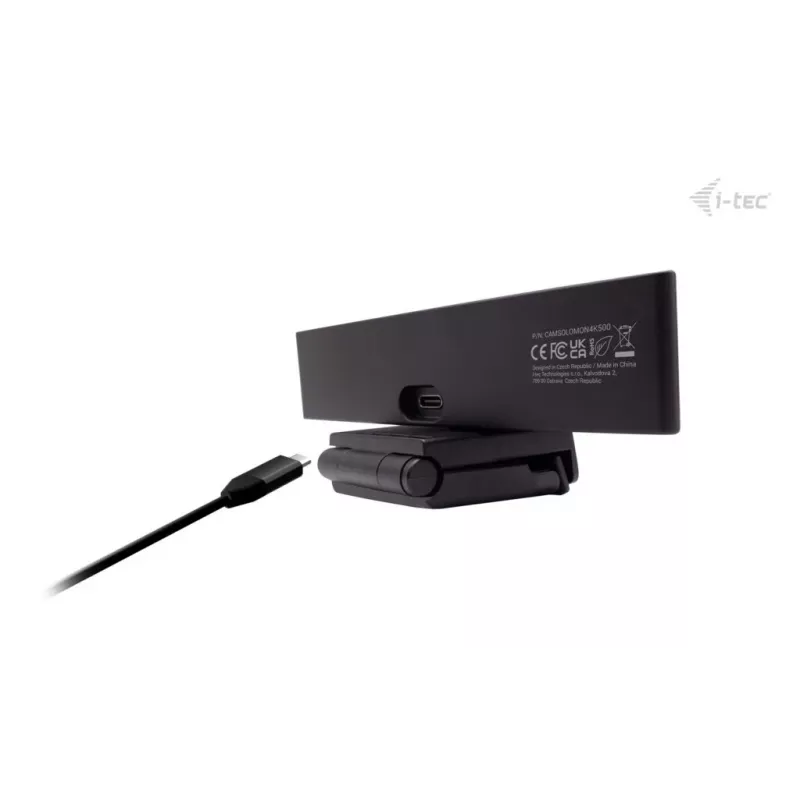 Kamera internetowa ITEC i-tec SOLOMON 500 4K PDAF — 4K Ultra HD, 3840×2160, USB, mocowanie na klips, czarna