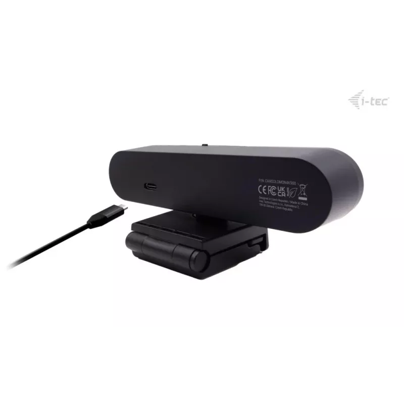 Kamera internetowa ITEC SOLOMON PRO 900 4K, 3840×2160, 8,29 MP, USB, uchwyt klipsowy, czarna