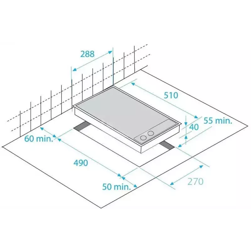 Beko HDMC 32400 TX Płyta ceramiczna do zabudowy, 2 pola, sterowanie dotykowe
