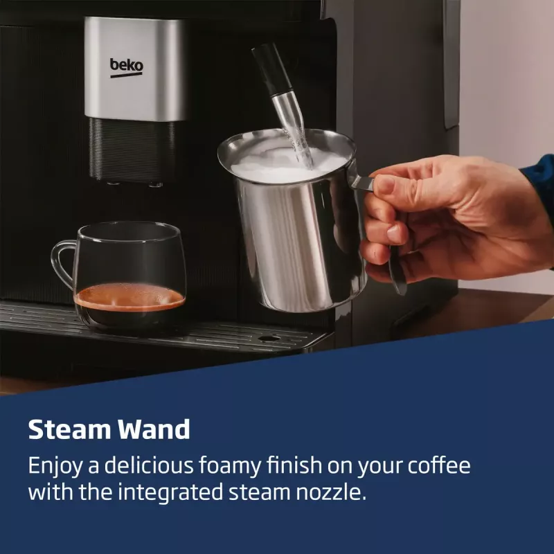 Beko CEG7302B CaffeExperto Ekspres do kawy ziarnistej z dyszą parową