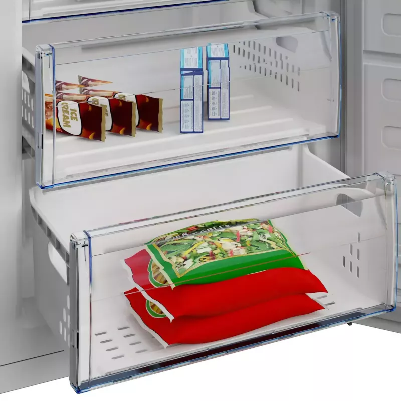 Zamrażarka pionowa Beko RFSA240M41WN — 215 l, biała, szybkie mrożenie, drzwi odwracalne