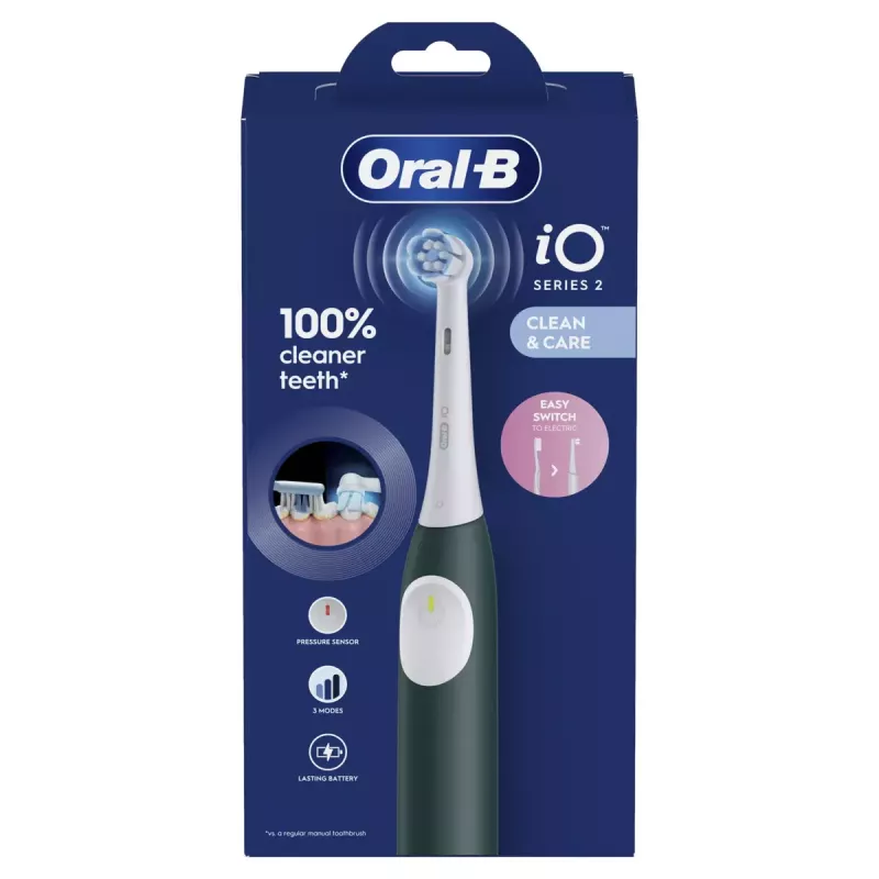 Elektryczna szczoteczka do zębów BRAUN Oral‑B iO2 (model iOS2.1C9.0G) zielony Forest