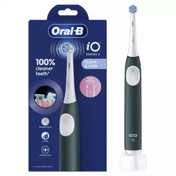 Elektryczna szczoteczka do zębów BRAUN Oral‑B iO2 (model iOS2.1C9.0G) zielony Forest
