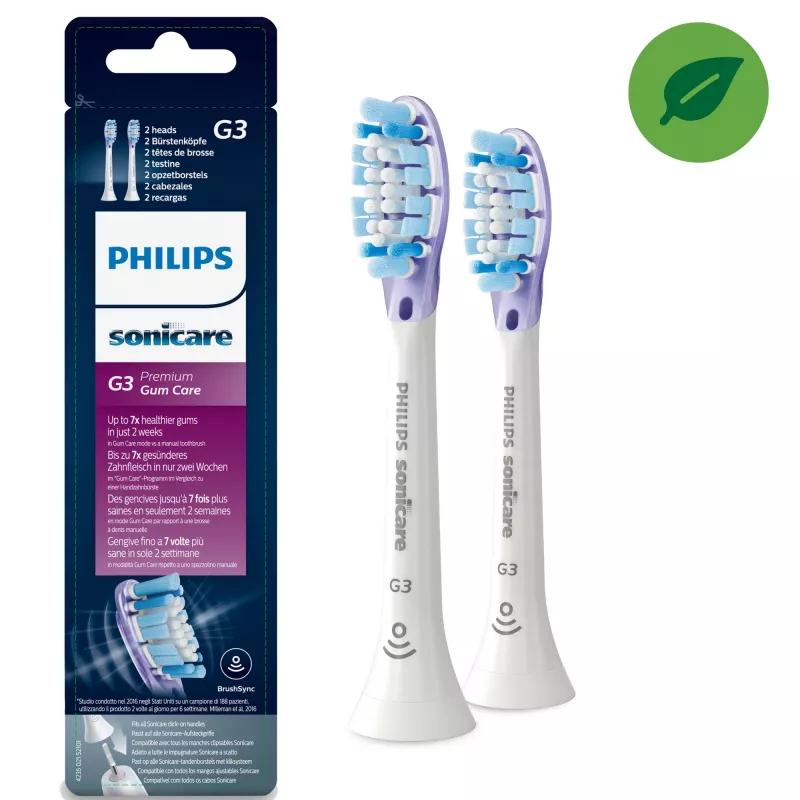 Philips Sonicare G3 Premium Gum Care HX9052/17 2 wymienne soniczne końcówki szczoteczki