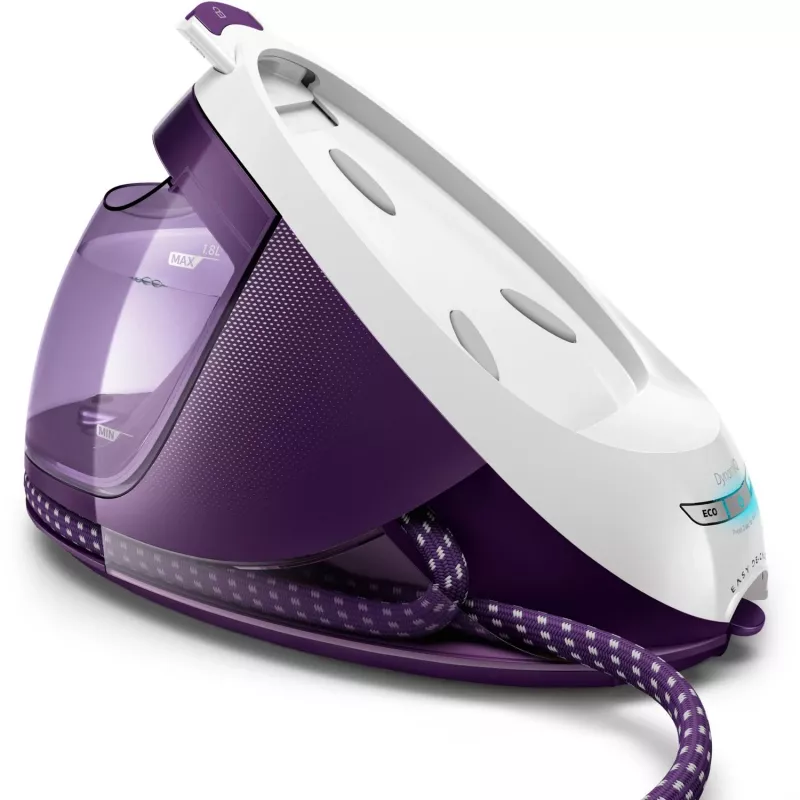 Steam ironing station Philips GC9660/30 — 1.8 L water tank, 7.5 bar pressure, 520 g/min boost, T-ionicGlide soleplate