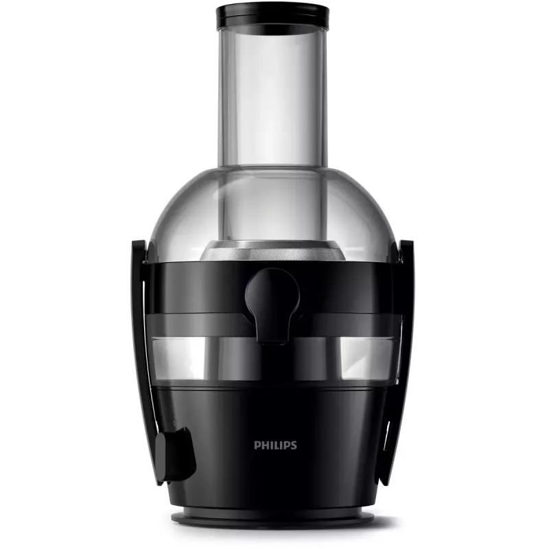 Wolnoobrotowa wyciskarka Philips Viva Collection HR1856, 800 W, czarna, wyświetlacz LED, pojemnik na sok