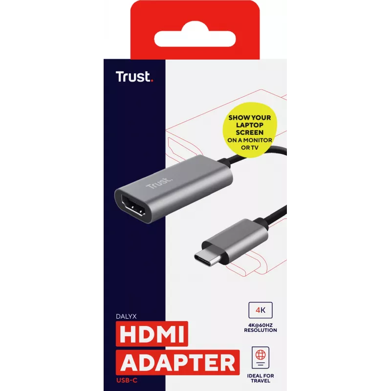 Trust Dalyx karta graficzna USB Szara