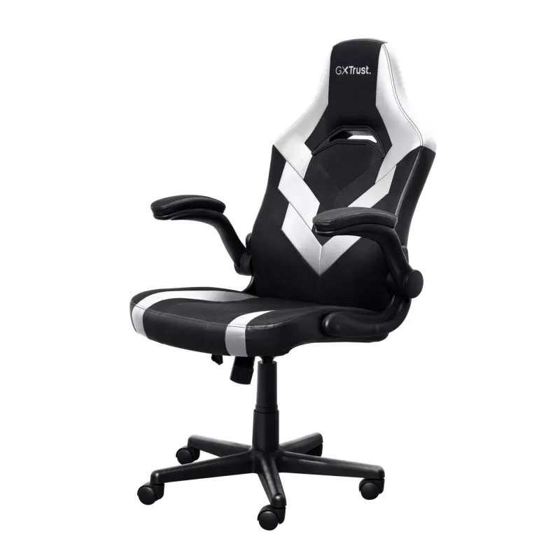 Uniwersalny fotel gamingowy Trust GXT 703W RIYE Czarno-biały 140 kg