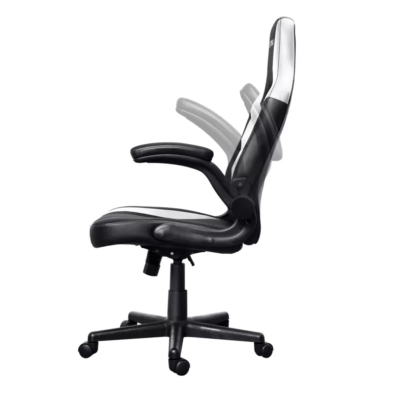 Uniwersalny fotel gamingowy Trust GXT 703W RIYE Czarno-biały 140 kg