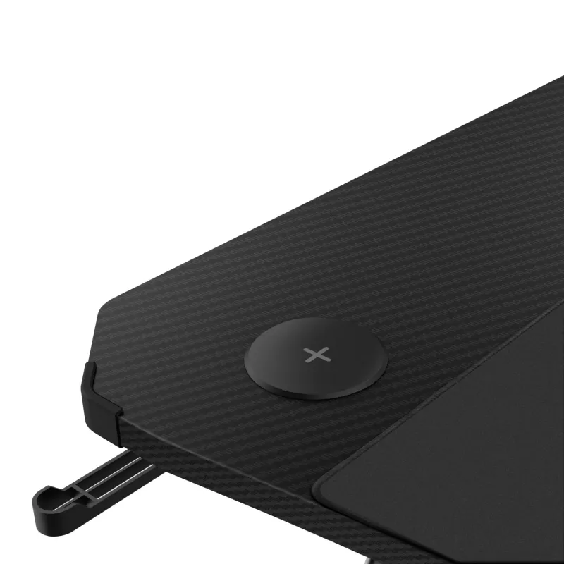 Stół Trust GXT 710 Luminus Pro Czarny Prostokątny ABS/PC 1200x600x740mm