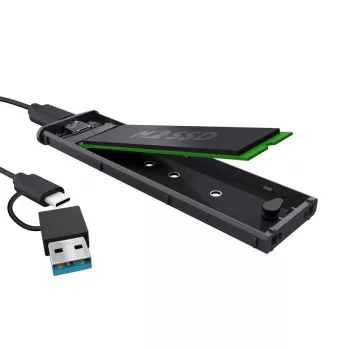 Obudowa SSD TRUST 25806 czarna dla M.2, pojedynczy napęd, do 4 TB, USB Type-C 10 Gbit/s (USB 3.2 Gen 2)