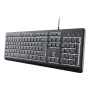 Przewodowa klawiatura pełnowymiarowa TRUST Primo Illuminated USB QWERTZ niemiecka, 104 klawisze, czarna, kabel 1,8 m