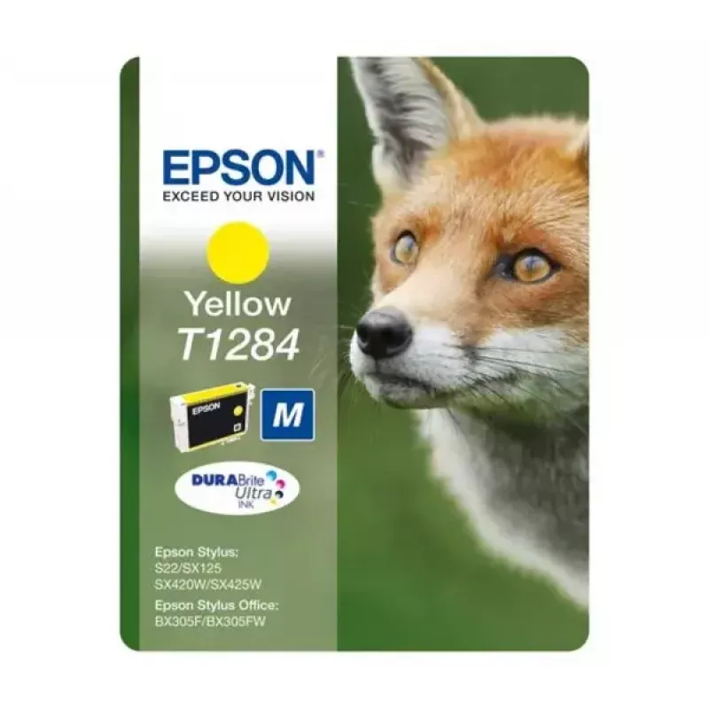 Epson Fox Singlepack żółty T1284 DURABrite Ultra Ink