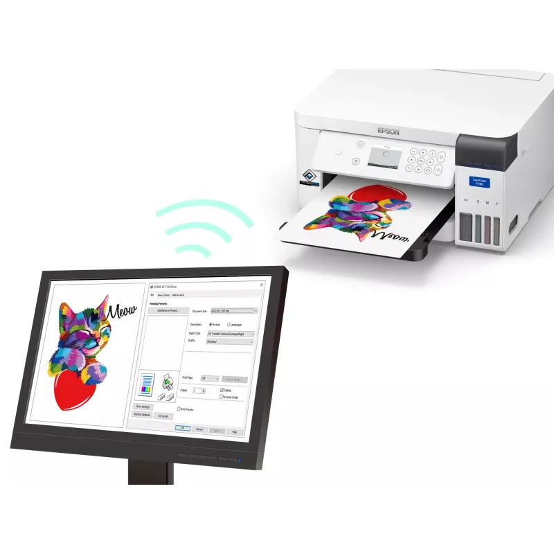 Epson SureColor SC‑F100 drukarka wielkoformatowa Wi-Fi Atramentowa Kolor 600 x 1200 DPI A4 (210 x 297 mm) Ethernet LAN