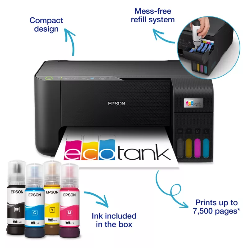 Epson EcoTank ET-2865 Drukarka atramentowa A4 5760 x 1440 DPI Wi-Fi