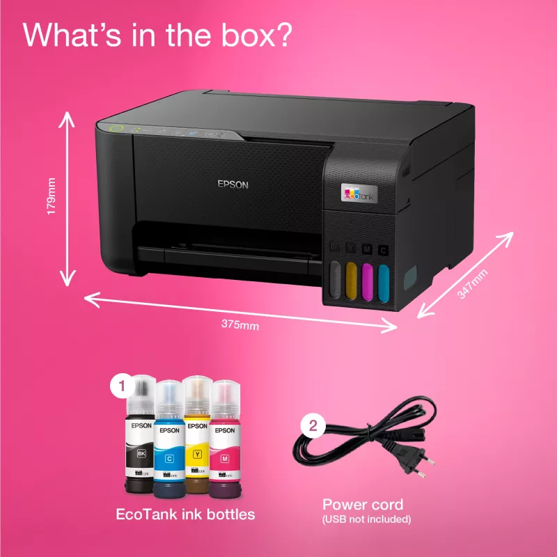 Epson EcoTank ET-2865 Drukarka atramentowa A4 5760 x 1440 DPI Wi-Fi