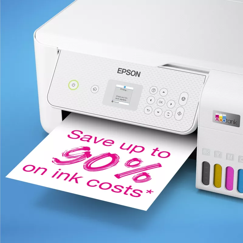 Drukarka wielofunkcyjna Epson EcoTank L3286 — Atramentowa kolor, A4, Wi‑Fi, z systemem EcoTank, 5760x1440 DPI, 33 str./min (mono), 15 str./min (kolor)