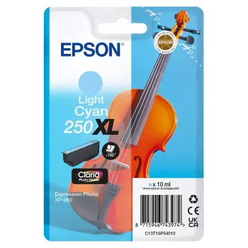 Epson Violin Claria Photo HD wysoka wydajność (XL) jasny cyjan oryginalna kaseta z tuszem, 1 szt., 10 ml