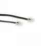 ACT czarny płaski kabel telefoniczny 1 m ze złączami RJ11