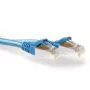 ACT niebieski 1 metrowy kabel krosowy LSZH SFTP CAT6A z bezproblemowymi wtyczkami RJ45