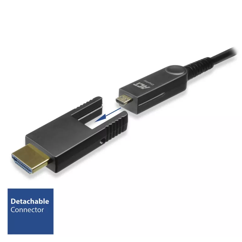 ACT 30 metros Kabel HDMI High Speed 4K Active Optical z odłączanym złączem v2.0 HDMI-A męski - HDMI-A męski