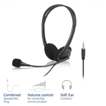 Zestaw słuchawkowy ACT z wtykiem audio 3,5 mm