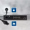 ACT Powercord złącze sieciowe CEE 7/7 męskie (kątowe) - C15 czarny 1 m