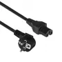 ACT Powercord mains connector CEE 7/7 male (kątowy) - C15 Czarny 2 m