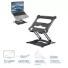 Podstawka pod laptop ACT AC8140 Aluminiowa Bezstopniowa regulacja wysokości Czarna