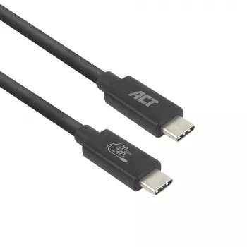 ACT USB4 20Gbps 240W USB Type-C kabel 2m Czarny z certyfikatem USB-IF