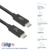 ACT USB4 20Gbps 240W USB Type-C kabel 2m Czarny z certyfikatem USB-IF