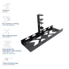 Under-desk kabel management tray ACT, clamp mount, 40 cm, steel, 5 kg capacity