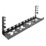 Under-desk extendable kabel management tray ACT 43–72 cm clamp mount, steel, 728×130×190 mm, 5 kg