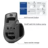 Mysz laserowa bezprzewodowa ACT AC5147 — praworęczna, RF + Bluetooth, 4800 DPI, 6 przycisków, szara
