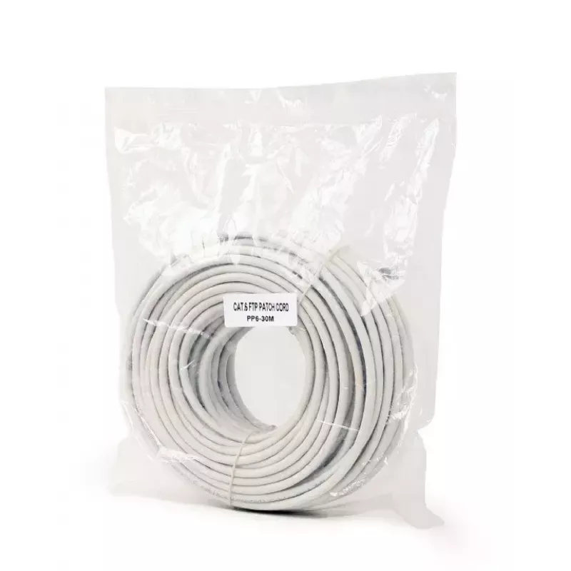 Kabel sieciowy Gembird PP6-30M RJ-45 Cat6 30m szary