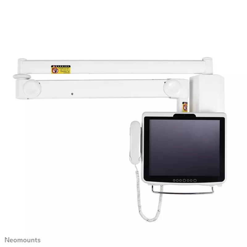 Neomounts FPMA-HAW100HC Medyczny uchwyt ścienny do monitora 10-32 cale - wys. 0-170 cm - sprężyna gazowa