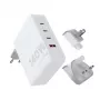 Przenośna ładowarka podróżna GaN 140W Xtorm XVC2140 z 3 portami USB-C PD i kablem USB-C 2 m, biała