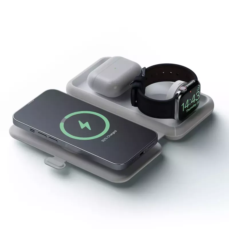 Xtorm Foldable Wireless Travel Charger 3in1 15W szary XWF31
