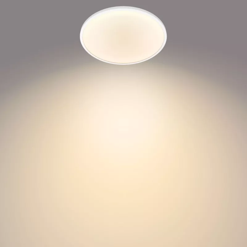 Philips Functional Super cienki Lampka Sufitowa 15 W, LED, Niewymienne żarówki, 2700 K, 1300 lm, IP20, Biała