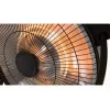 Halogenowy grzejnik elektryczny SUNRED Retro, 2100/900 W, do użytku wewnętrznego na podłodze, ogrzewa do 17 m², czarno-brązowy