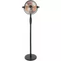 Halogenowy grzejnik elektryczny SUNRED Retro, 2100/900 W, do użytku wewnętrznego na podłodze, ogrzewa do 17 m², czarno-brązowy