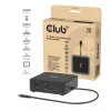 Stacja dokująca USB-C Quad DisplayLink CLUB 3D CSV-2542 — 2× DisplayPort 8K60Hz, 2× HDMI 4K60Hz, PD 100W, Ethernet 2.5G