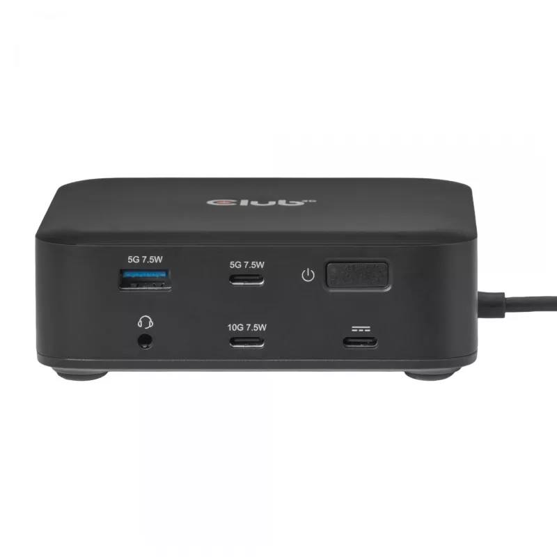 Stacja dokująca USB-C Quad DisplayLink CLUB 3D CSV-2542 — 2× DisplayPort 8K60Hz, 2× HDMI 4K60Hz, PD 100W, Ethernet 2.5G